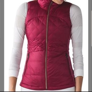 Lululemon Berry Down For A Run vest